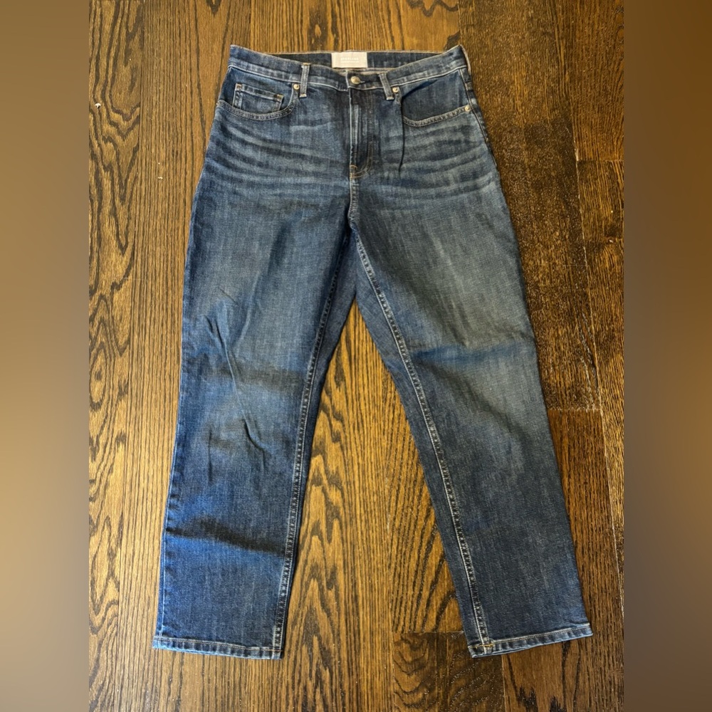 Everlane Straight Jeans in Dark Blue